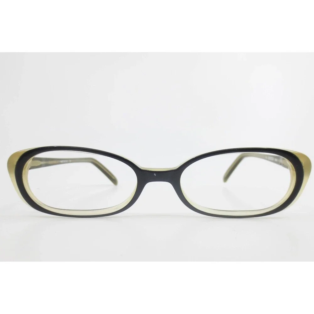 Kate Spade Bianca N9U Oval Eyeglasses Frames Black Olive Green Italy 130 49-16